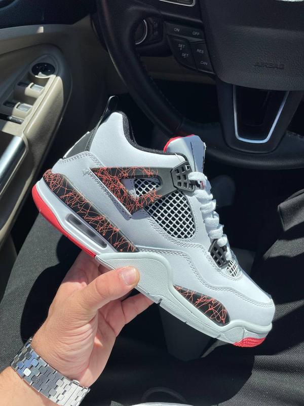Jordan 4 best sale white and orange