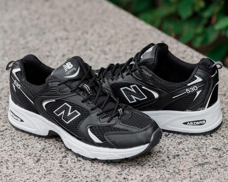 New balance 530 black, кроссовки нью баланс мужские чёрные, чоловічі ...