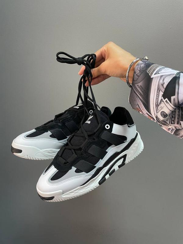 Adidas niteball white/black,жіночі кросівки адідас чорно-білі,женские ...