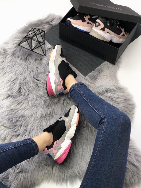 Adidas falcon shoes orange sales