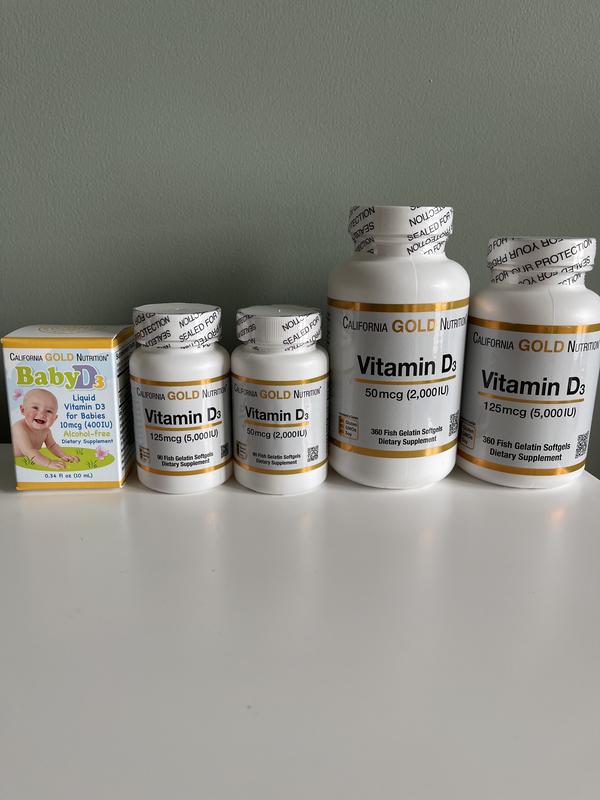 Витамин д california gold nutrition 5000, 2000, вит д, — цена 340 грн в ...