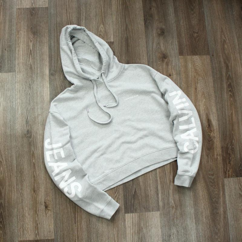 Calvin klein худи топик с капюшоном женский кофта топ свитшот толстовка ...