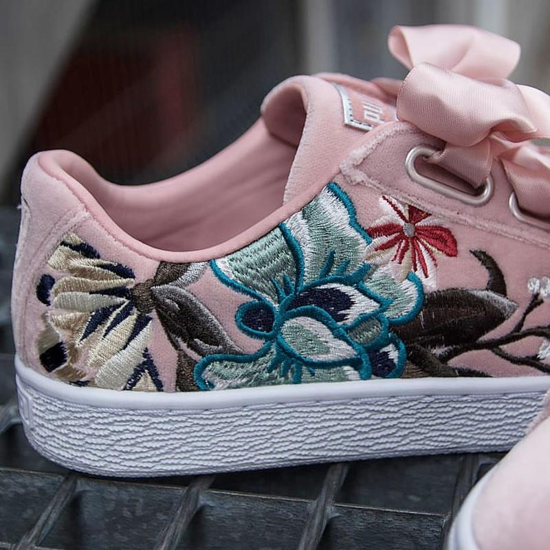 puma basket heart velvet hyper emb