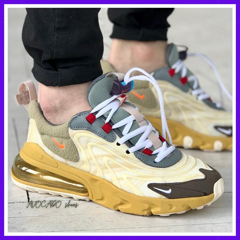 Кроссовки мужские nike air max 270 react travis scott / найк аир макс ...