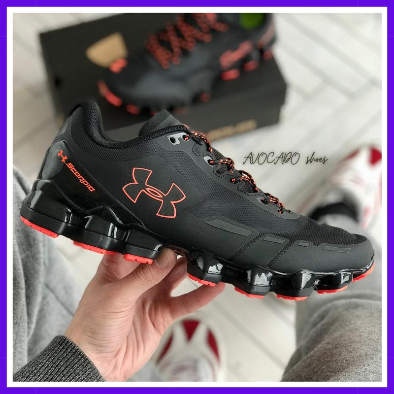 Кроссовки мужские under armour scorpio black red / андер армор скорпио ...