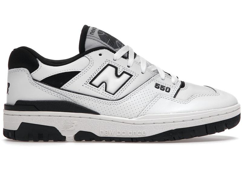 Женские кроссовки new balance 550 white black (нью беланс 550, белые ...