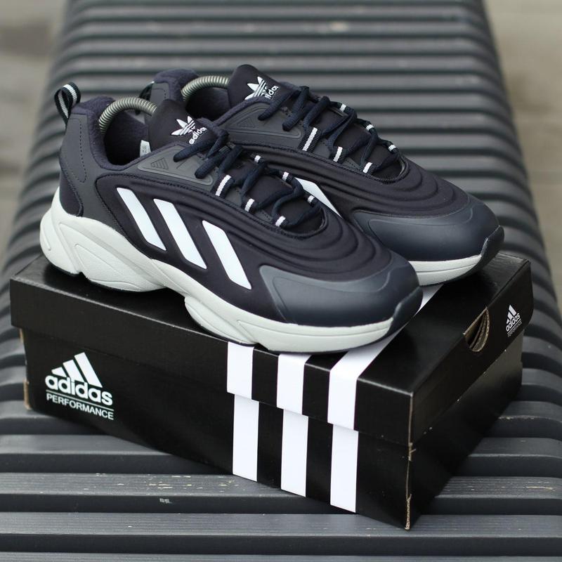 Мужские кроссовки adidas ozelia grey (адидас озелия термо, серые ...