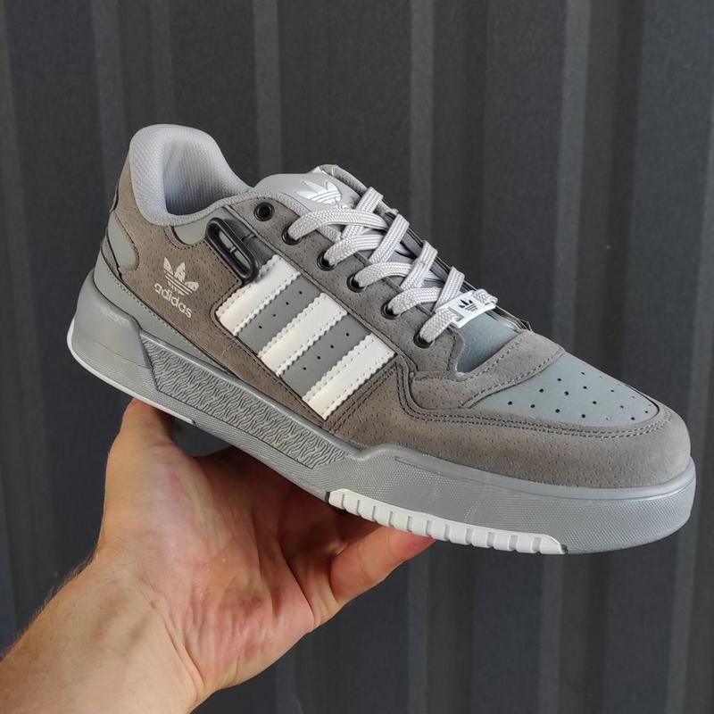 Мужские кроссовки adidas forum low grey (адидас форум, серые) — цена ...