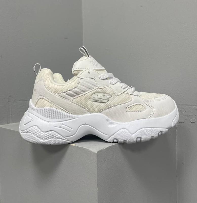 Женские кроссовки skechers white (скетчерс, белые) — цена 1750 грн в ...