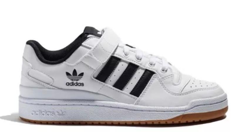 Мужские кроссовки adidas forum low white black (адидас форум, белые ...