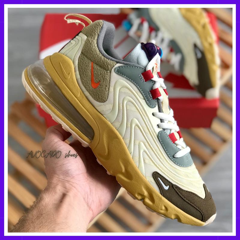 Кроссовки мужские nike air max 270 react travis scott / найк аир макс ...