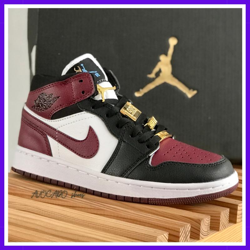 Кроссовки мужские и женские nike jordan retro 1 black / найк аир ...