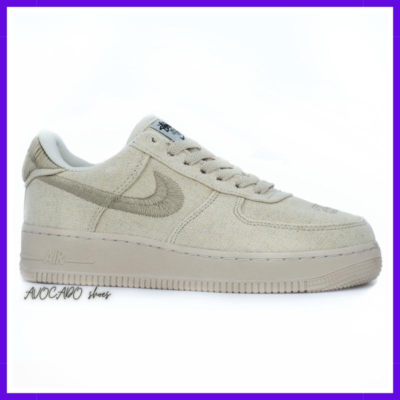 Кроссовки женские nike air force stussy beige / найк аир форс 1 стусси ...