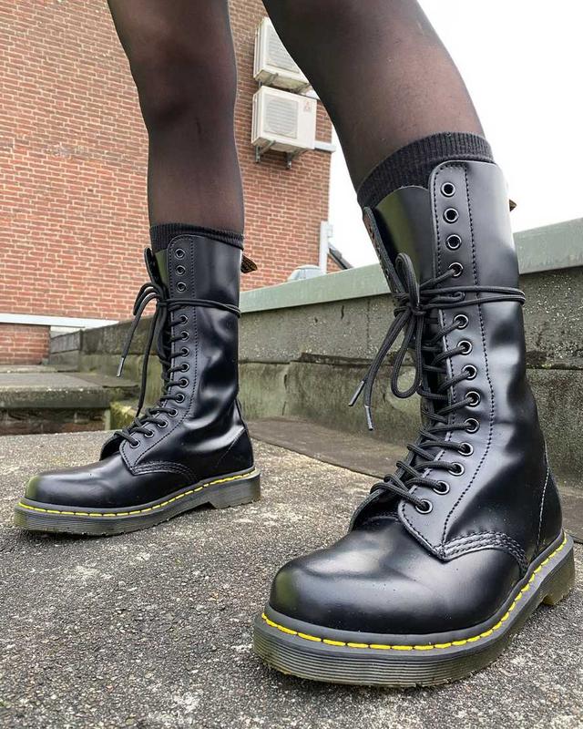 Dr.martens 1914 smooth leather високі черевики з хутром натуральна ...