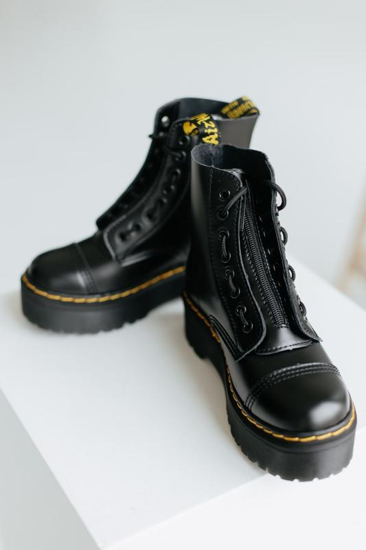Dr.martens jadon black zip масивні черевики доктор мартінс демісезон ...