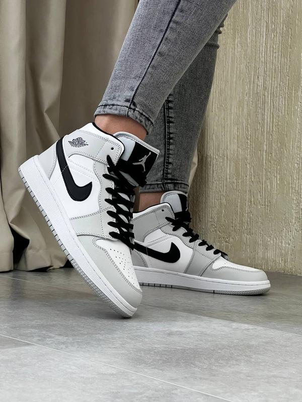🔥женские кроссовки nike air jordan 1 high gray black 🔝 — цена 1890 грн ...