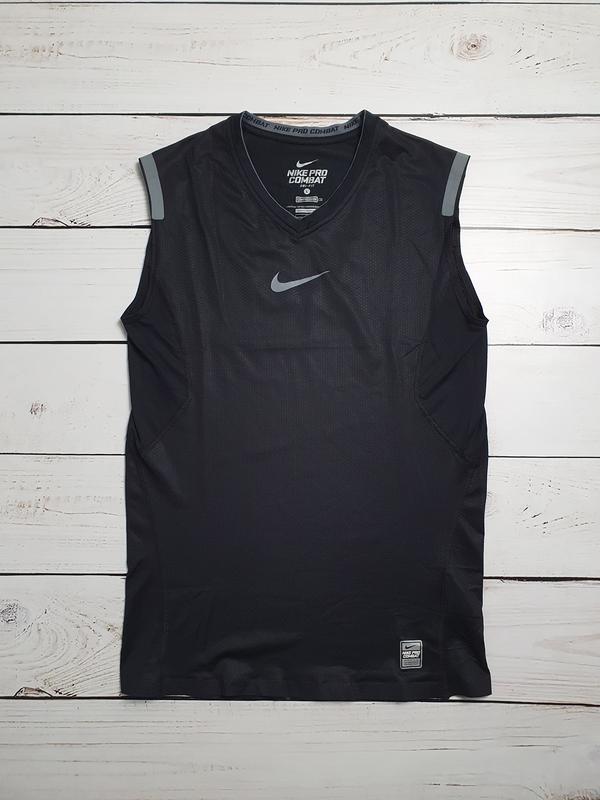Чоловіча спортивна компресійна майка nike pro combat compression dri ...
