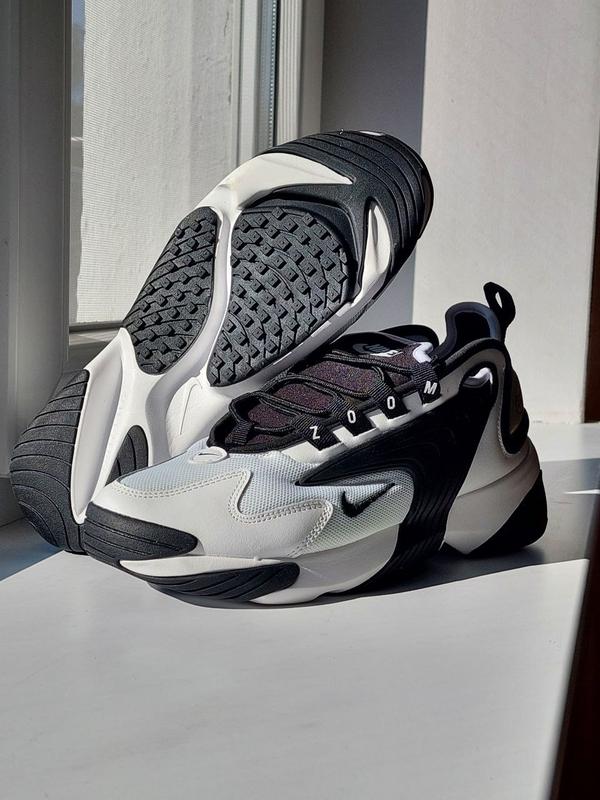 Кросівки чоловічі nike zoom 2k white black/кроссовки мужские найк зум ...