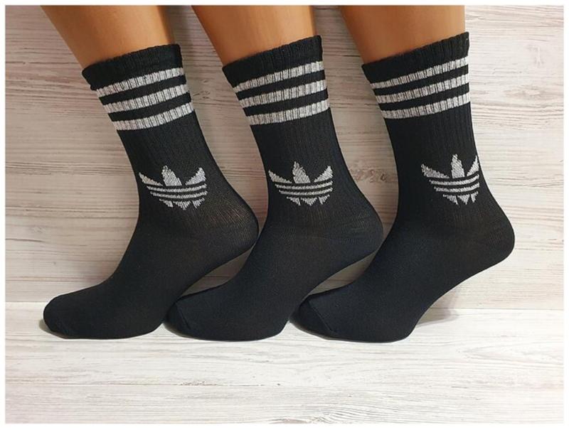 Мужские высокие демисезонные носки теннис черные адидас 41-45р. — цена ...