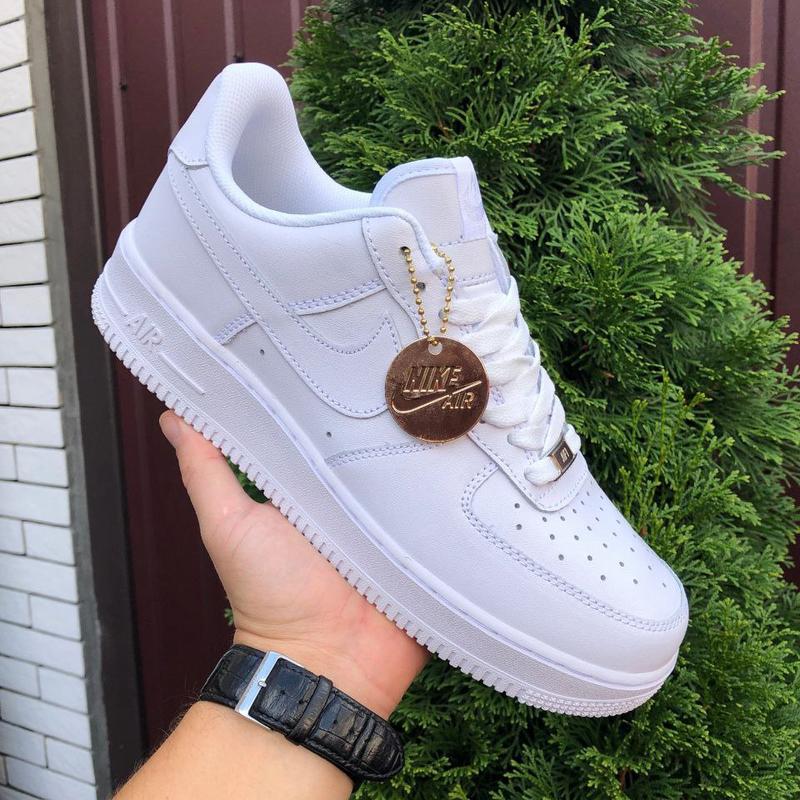 Мужские кроссовки nike air force кожаные белые — цена 1700 грн в ...