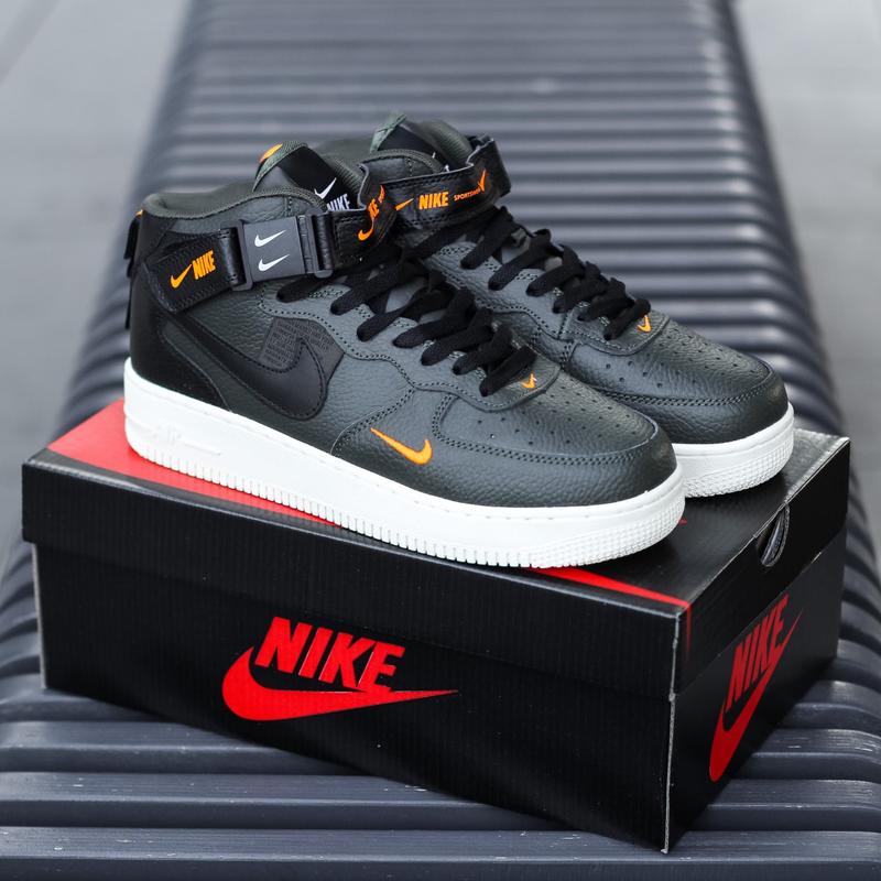 Мужские демисезонные кроссовки nike force хаки зеленые найк форс ...