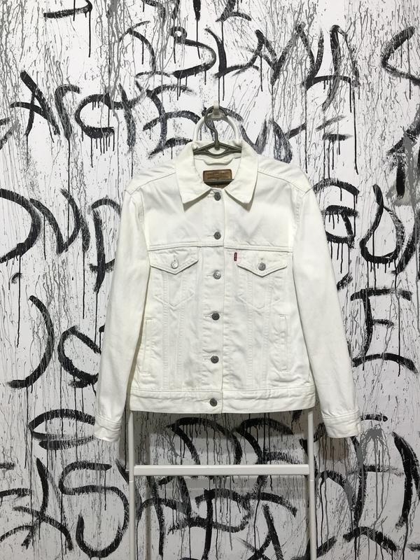 Джинсова куртка levis premium, оригінал, біла, зручна, класична, денім ...