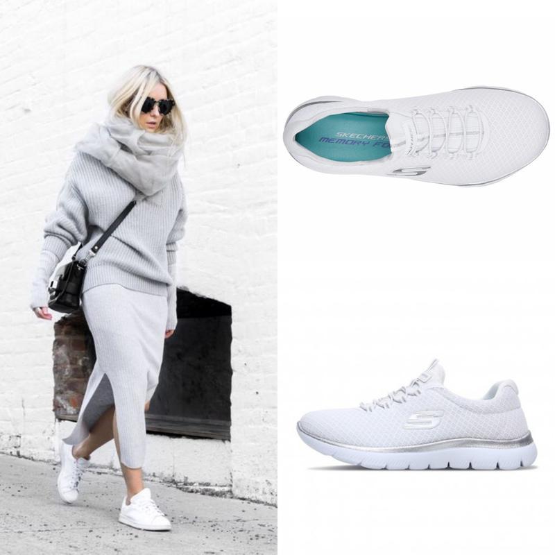skechers summits white