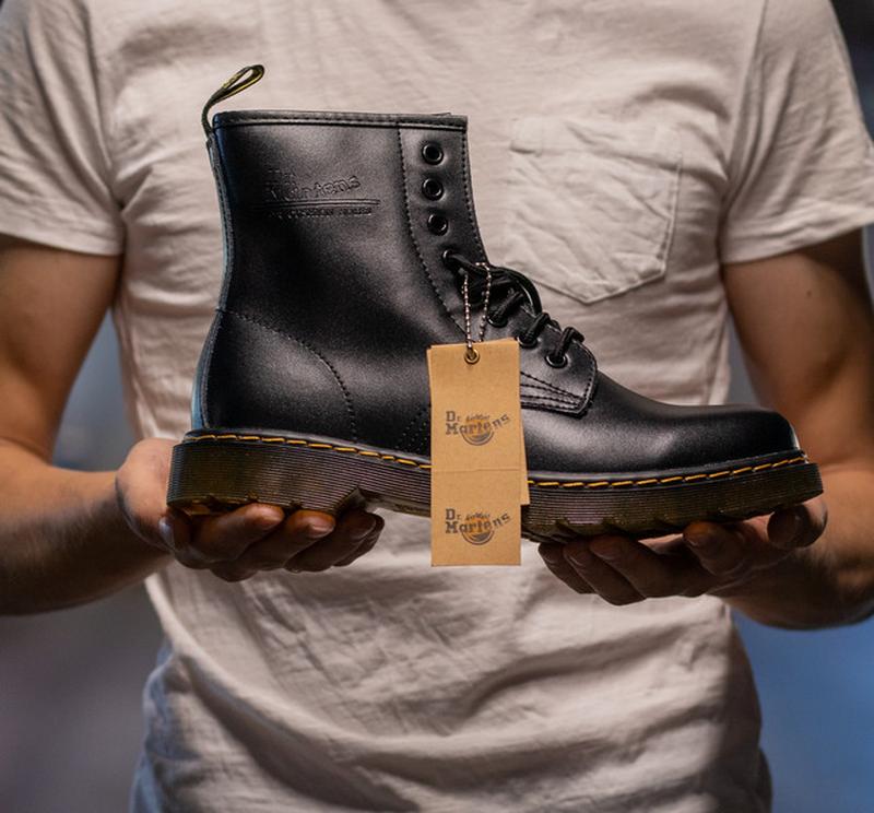 Ботинки мужские dr. martens 1460 black доктор мартинс 1460 черные ...