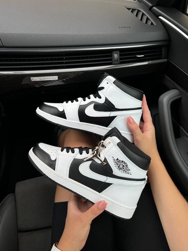 Nike air jordan 1 retro high white black, кросівки чоловічі найк ...