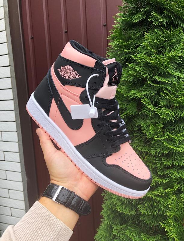 Кроссовки женские nike air jordan 1 retro high черные кросівки жіночі ...
