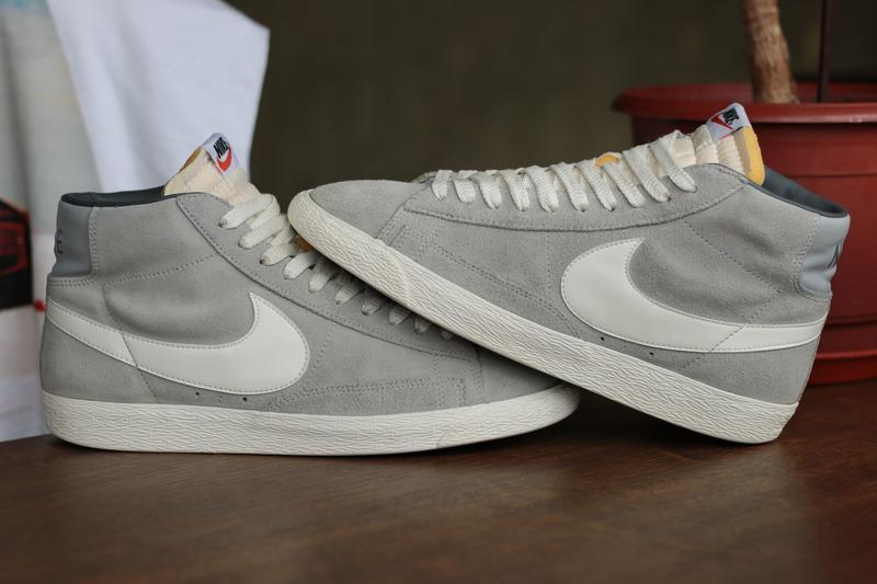 nike blazer high grey