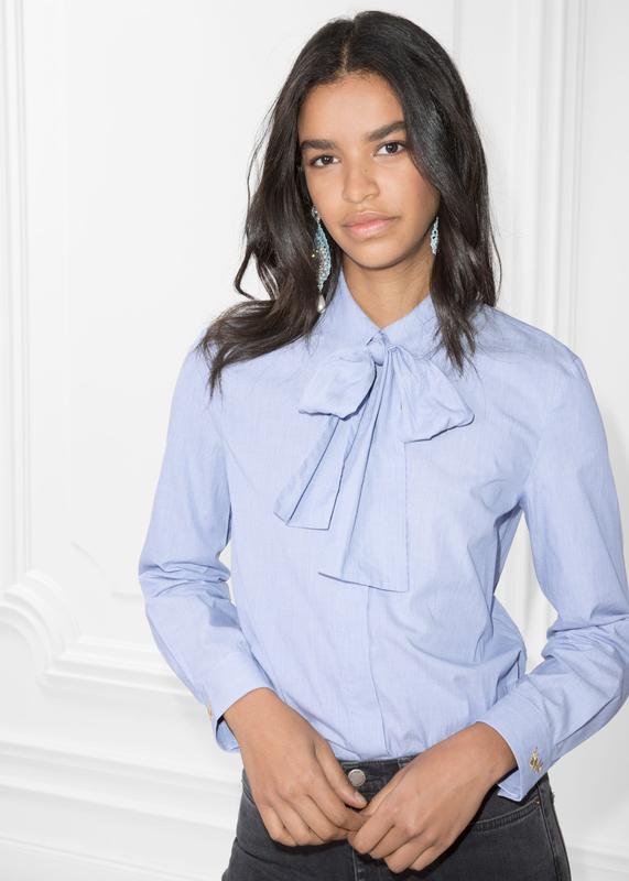 Рубашка с галстуком на женщине - 86 фото