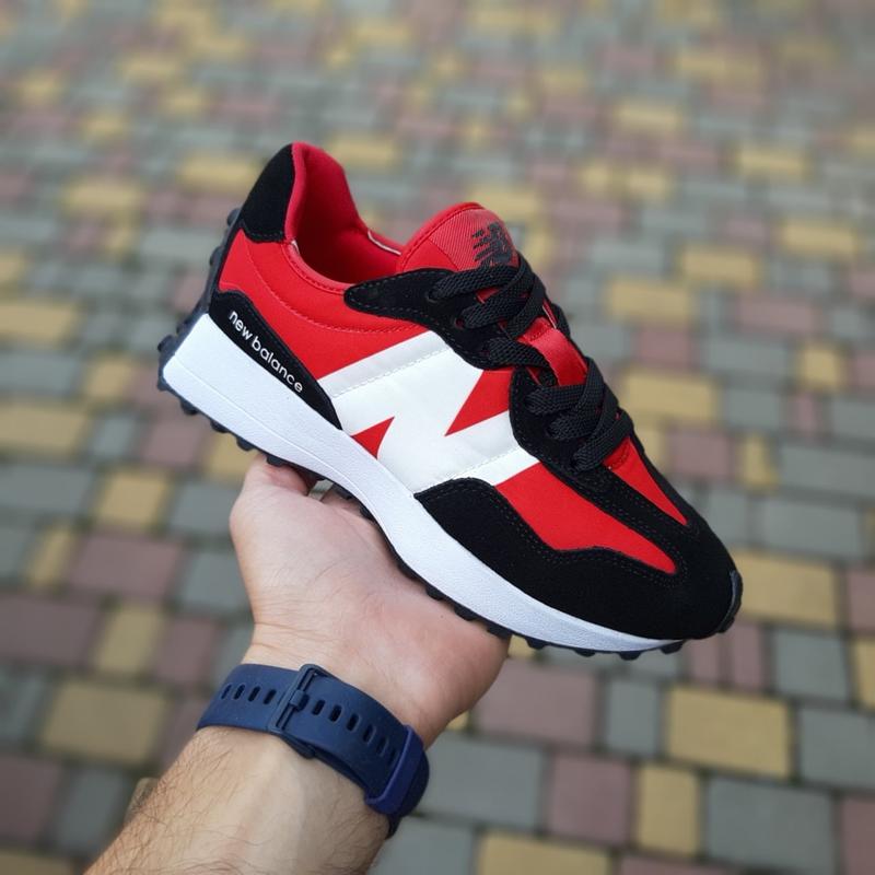 Кроссовки женские new balance 327 черные красные кросівки жіночі нью ...