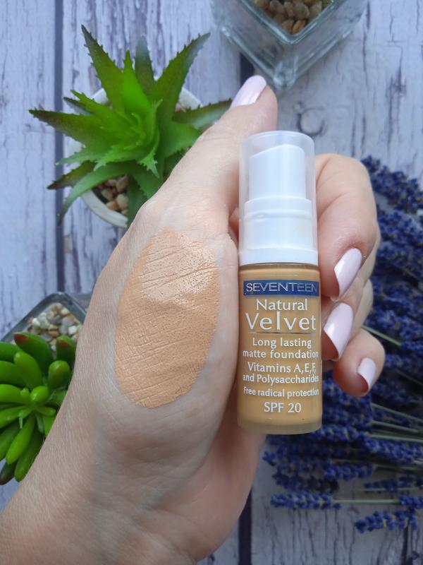 Тональный крем seventeen natural velvet moisturizing lasting foundation ...