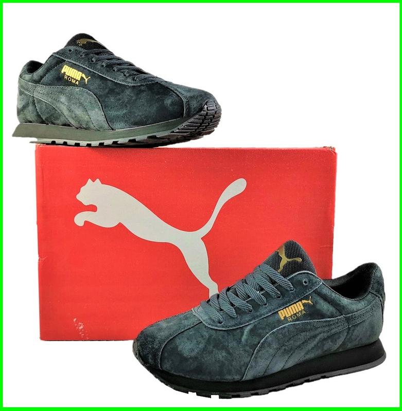 Кроссовки puma roma серые замшевые пума мужские (размеры: 43,44,45 ...
