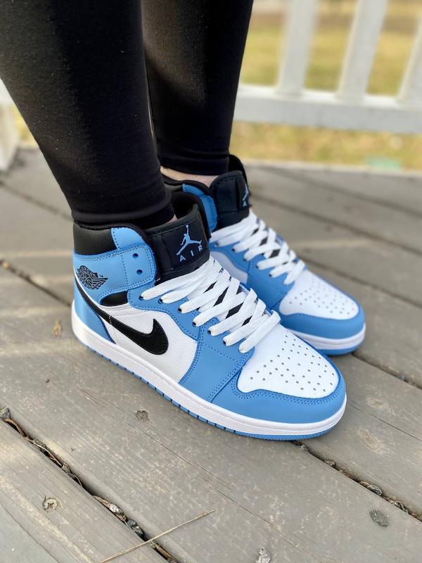Женские высокие кожаные кроссовки nike air jordan retro #найк — ціна ...