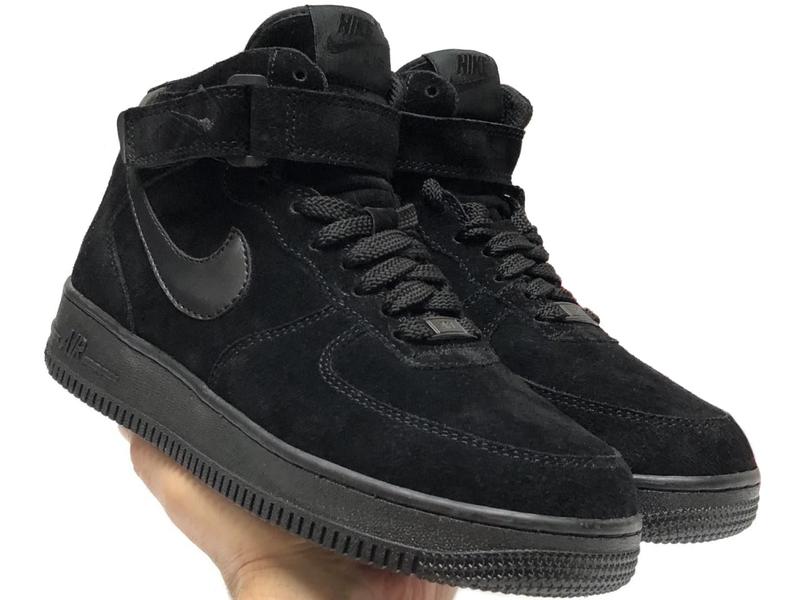 Мужские высокие кроссовки с мехом nike air force#найк — цена 2600 грн в ...