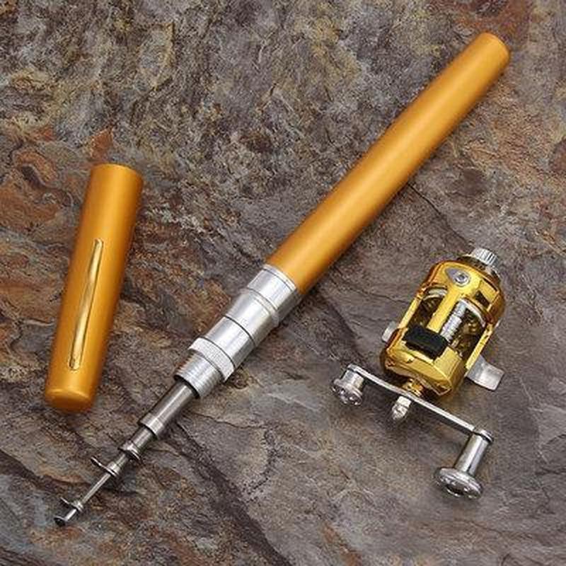 Trend удочка складная с катушкой и леской, телескопическая, fishing rod ...