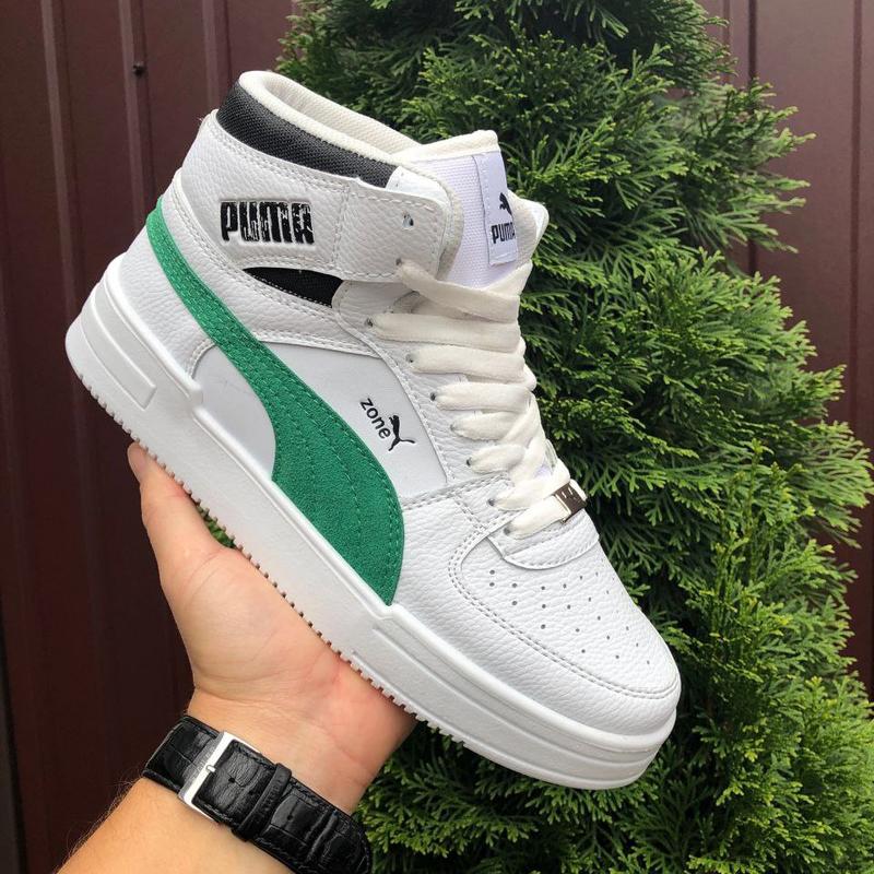 Женские кроссовки puma zone кожаные белые зеленые — ціна 1750 грн у ...