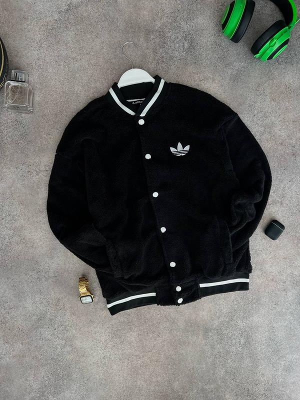 Бомбер куртка мужская мякиш adidas / курточка ветровка вітровка ...