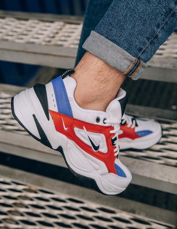 41 42 43 44 45 шикарные мужские кроссовки nike m2k tekno white red blue белые с оранжевым: купить по доступной цене в Киеве и Украине | SHAFA.ua