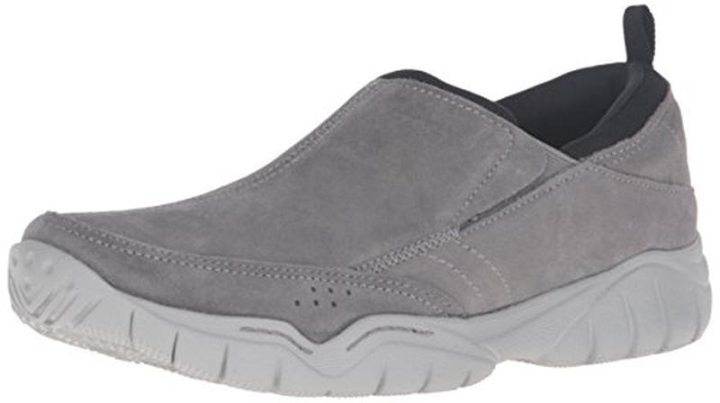 crocs men s swiftwater leather moc flat . 42 44