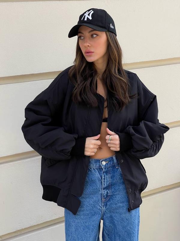 Куртка - бомбер оверсайз — ціна 2150 грн у каталозі Куртки Купити ...