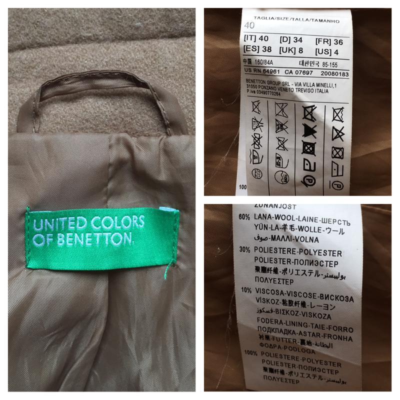 Доступно - пальто *united colors of benetton* 8 р. - 60% шерсть!! United  Colors Of Benetton, цена - 349 грн, #16567478, купить по доступной цене |  Украина - Шафа