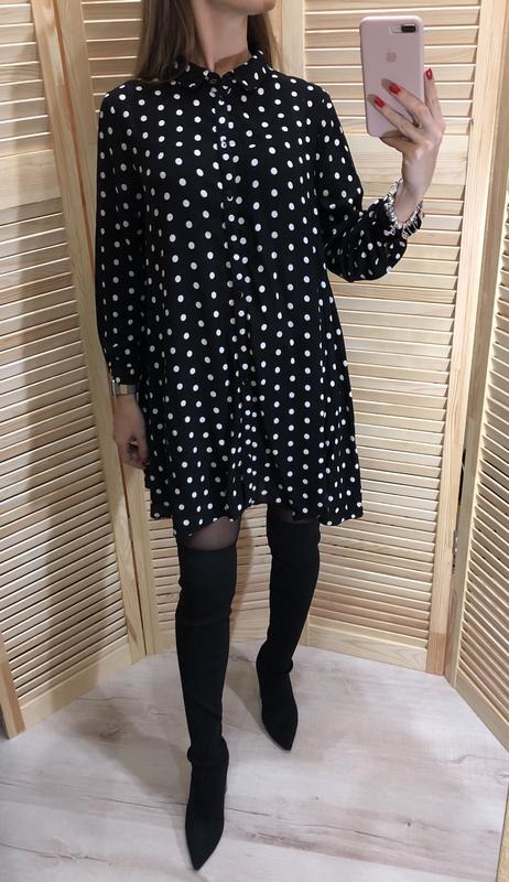 Платье Zara В Горошек