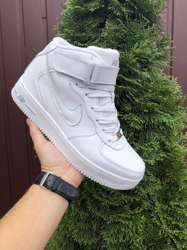 Мужские высокие кожаные кроссовки nike air force #найк — цена 2310 грн ...