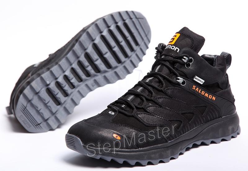 Спортивные ботинки, кроссовки кожаные зимние salomon dragon skin winter ...