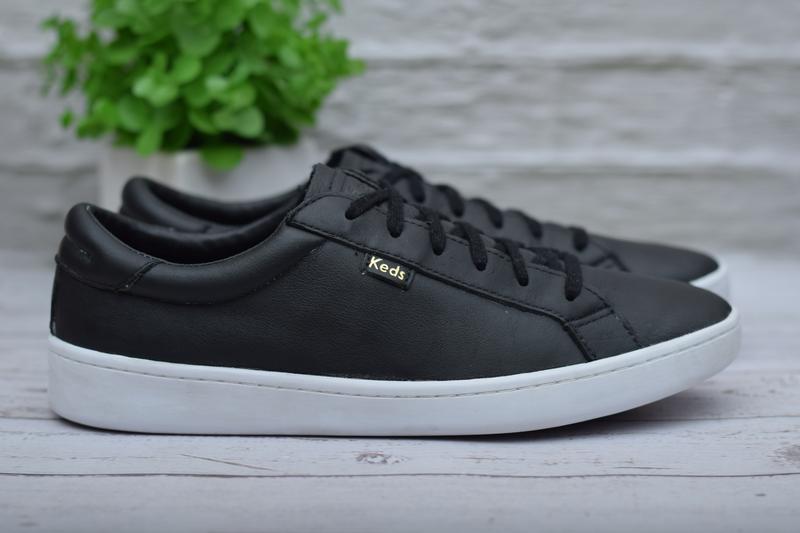 39,5 размер. черные кожаные кеды keds. оригинал — цена 800 грн в ...