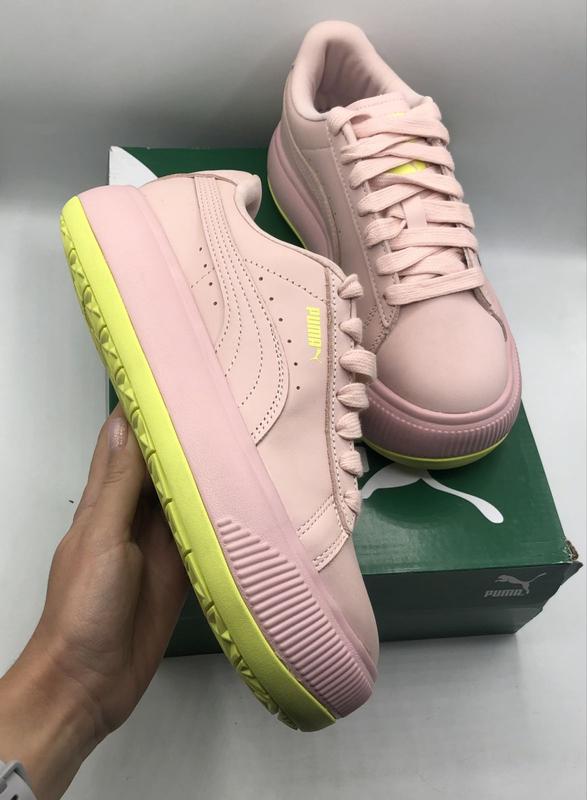 Puma mono cheap suede pink