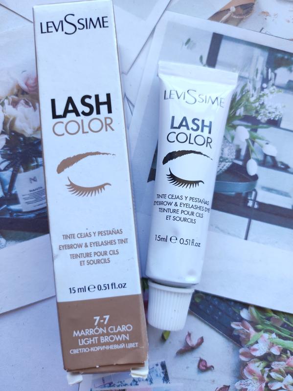 Фарба для брів і вій 7-7 світло-коричнева levissime lash color — цена ...